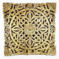 Preview: Wandbild 3D Blumen Dekor aus Mango Holz Mandala